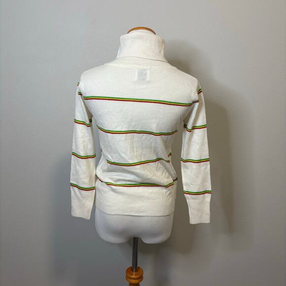 Madeleine Thompson‎ - NWT Ribbed Trim Love Sleeve Turtleneck Sweater - Small - Picture 3 of 6
